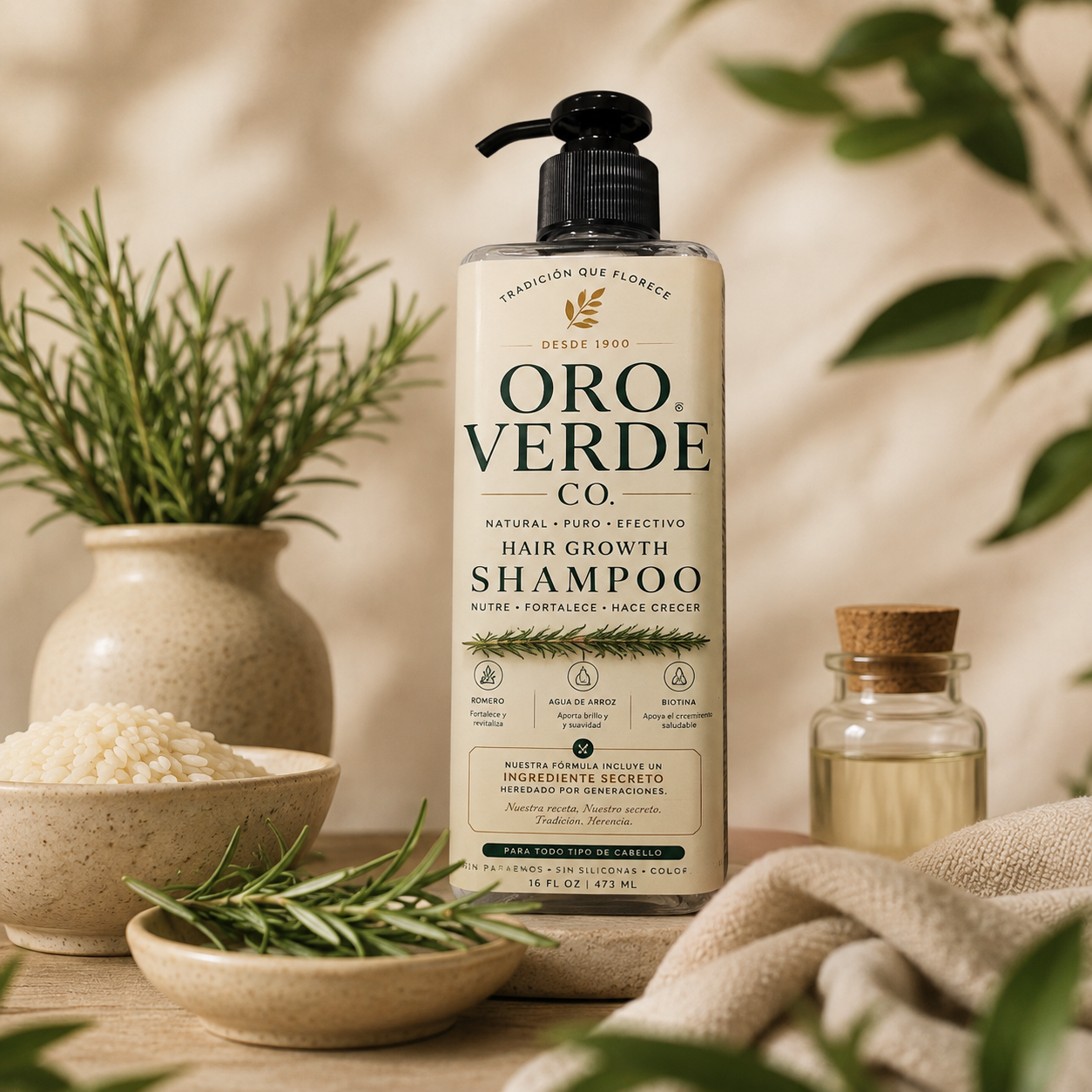 Oro Verde Co. Hair Growth & Strengthening Conditioner
