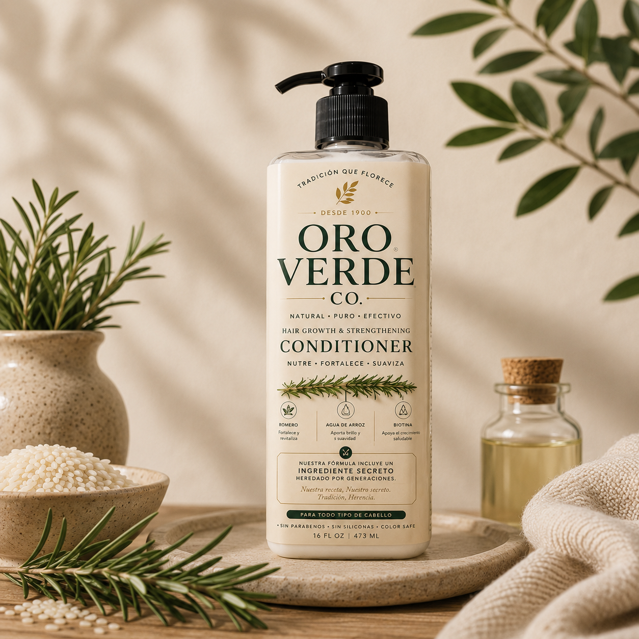 Oro Verde Co. Hair Growth & Strengthening Conditioner